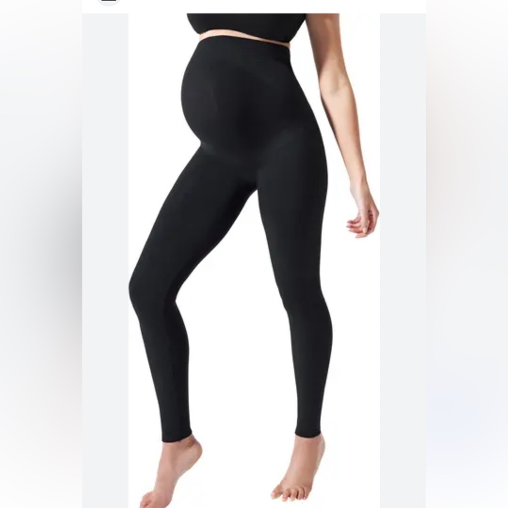 BLANQI every day black maternity leggings size medium